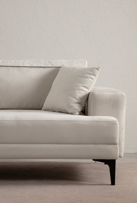 Atelier Del Sofa Sofá de 3 Plazas Astana 3 Seater - Ecru, Largo 234cm, Ancho 100cm, Alto 78cm